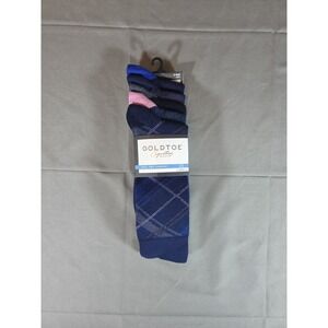 Gold Toe Dress Socks 5 Pairs Mens 6-12.5 Signature Series Moisture Wicking
